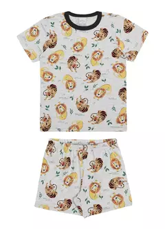 Pijama Infantil Unissex Curto em Malha Estampado Ref.19193 - comprar online