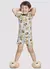 Pijama Infantil Unissex Curto em Malha Estampado Ref.19193