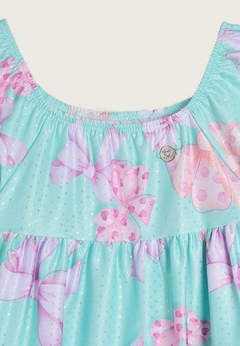 Vestido Infantil Brandili Laços Verdes - comprar online
