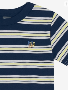 Camiseta listrada menino mundi Ref.35775 na internet