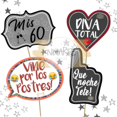 PROPS IMPRIMIBLES CUMPLE 60 en internet