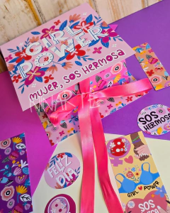 KIT IMPRIMIBLE CAJA CON TAPA DIA DE LA MUJER
