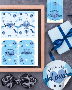 KIT IMPRIMIBLE ETIQUETAS DIA DEL PADRE 2026 - comprar online