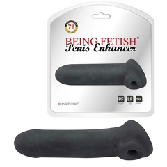 CAPA PENIANA M COM ANEL PARA O ESCROTO BEING FETISH PENIS ENHANCER
