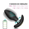 PLUG ANAL VIBRATÓRIO ROTAÇÃO 360 GRAUS POR APLICATIVO - comprar online