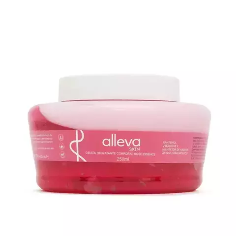 geleia hidratante corporal rose essence alleva