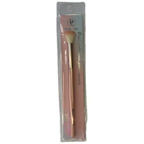 pincel ruby anjo 12 - para côncavo e esfumar, rosa - comprar online