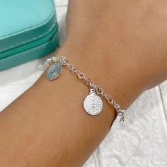 Kit Colar e Pulseira Pai Nosso Folheado à Prata - loja online