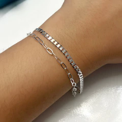 Mix de Pulseiras Folheadas à Prata – Escolha 1 Modelo ou o Kit com 4 Pulseiras na internet