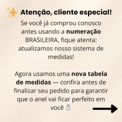 Anel Trevo Prata ou Dourado em Aço Inoxidável - Mix Acessórios