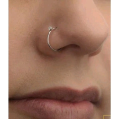 Piercing Nariz Argola em Prata 925 ou Banhada à Ouro - comprar online