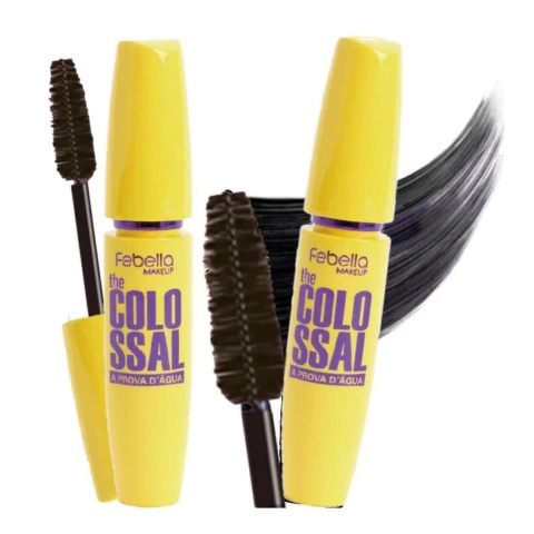 Rímel Máscara para Cílios Colossal Febella Prova de Água