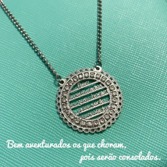 Imagem do Colar Versículos Biblíco em Aço Inoxidável