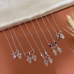 Colar Feminino Filhos Folheado à Prata