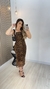 Vestido Tule Mídi Animal Print Feminino - comprar online