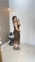 Vestido Tule Mídi Animal Print Feminino na internet