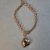 Conjunto de coração Dourado - loja online