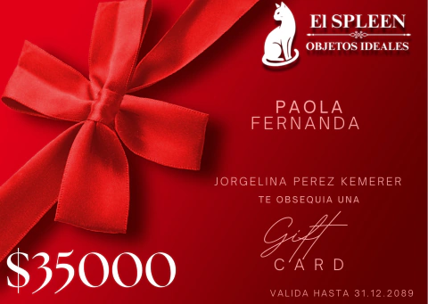 Gift Card $ 35000.- El arte de regalar