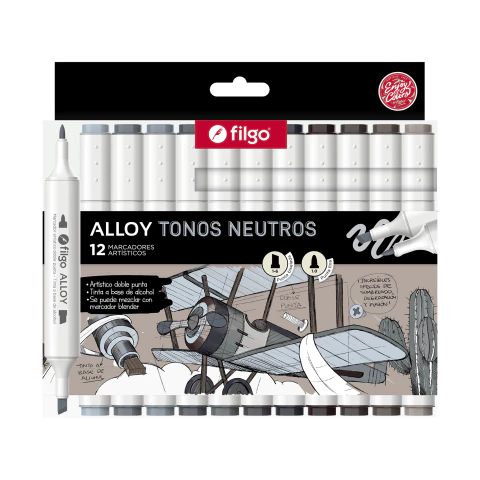 MARC FILGO 2 PUNTAS PERM. ALLOY x12u. Neutro