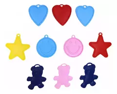 Pesitas para Globos colores y formas surtidas x 10 unidades en internet