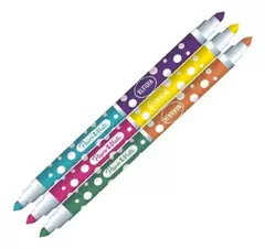 Marcador Paper Mate doble punta conica x 10u - comprar online