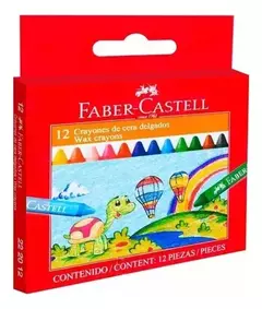 Crayones Faber Castell cera x 12 unidades