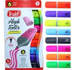 Resaltador Trabi High Texter x 8 FLUO
