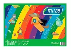 Block de dibujo Mil28 COLOR N°6 x 20 Hjs
