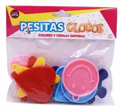 Pesitas para Globos colores y formas surtidas x 10 unidades - comprar online