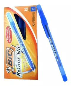 CAJA DE LAPICERAS BIC ROUND STIC x12 UNIDADES - comprar online