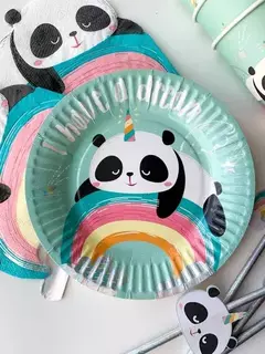Plato de Polipapel 17 cm Panda x 6 unidades en internet