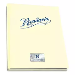 Cuaderno Rivadavia T.Carton x 50 hjs cuadriculado 16x21