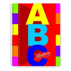 Cuaderno Rivadavia ABC 21*27 con espiral Forrado liso =/#
