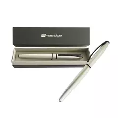 BOLIGRAFO PRESTIGE ROLLER PLATA EN ESTUCHE