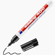 Marcador Edding 400 Punta Fina Permanente NEGRO
