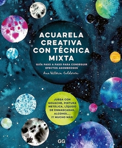 Acuarela creativa con técnica mixta