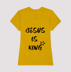 Camiseta Jesus is King - Crazy Cat