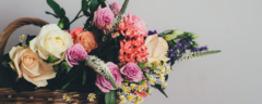 Banner da categoria Cestas de flores