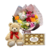 Buquê 12 Rosas Coloridas, Urso de Pelúcia Tobias e Chocolate