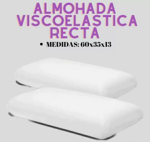 Promo 2 Almohadas Inteligentes Viscoelasticas Memory Foam 60x35 - comprar online