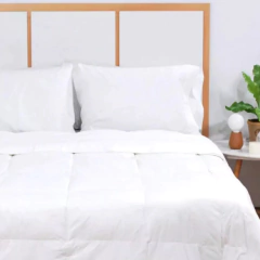 Acolchado Edredón La Bastilla Hotel Blanco 160x240 Cm Twin - comprar online