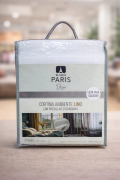 Cortina de Ambiente de Lino con Presilla Escondida 140 x 220 cm - 2 Paños - comprar online