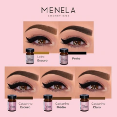 Henna Profissional para Sobrancelha + Fixador - Menela - Lojinha do Esmalte