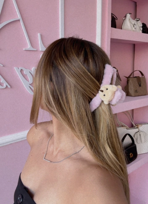 Pregadeira de Cabelo Felpuda Urso - comprar online