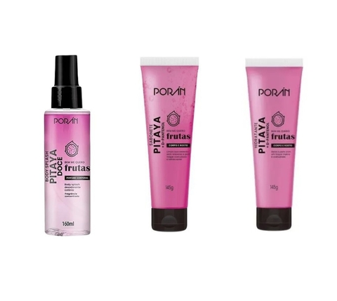 Kit 3 Itens Banho Pitaya Poran