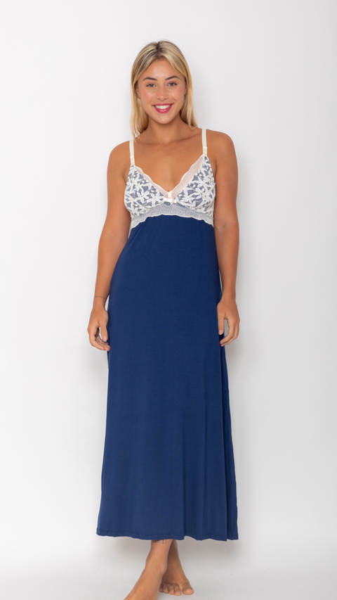 Camisola Amamentação Leiliane - Marinho - comprar online