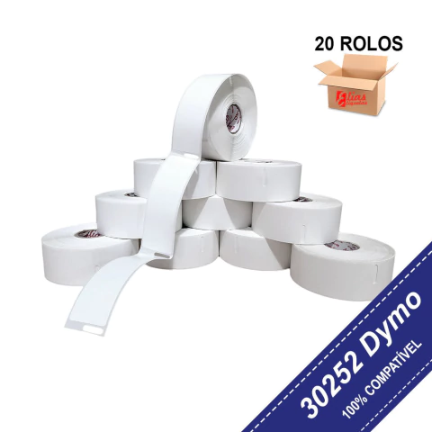 Etiqueta Compatível 30252 Dymo Label Writer Papel Adesivo Térmico - 20 Rolos - comprar online