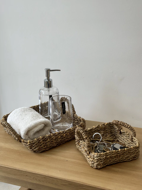 canastita de fibra cuadrada