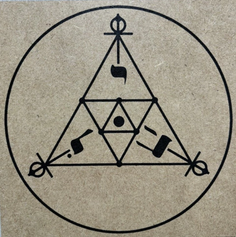 Gráfico SCAP em MDF Cru - 17cm x 17cm x 3mm