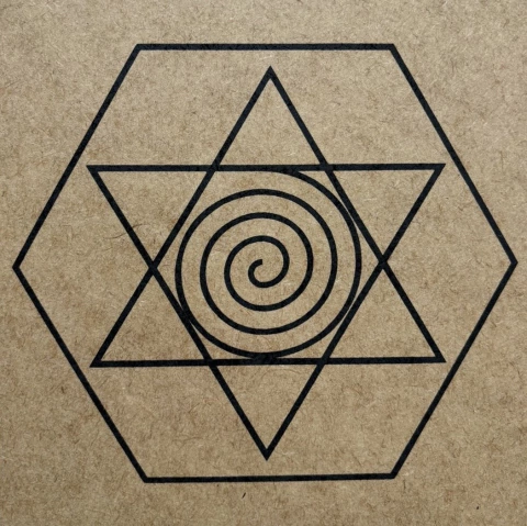 Gráfico Desembaraçador em MDF Cru - 17cm x 17cm x 3mm